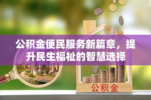 东兴公积金便民服务新篇章，提升民生福祉的智慧选择