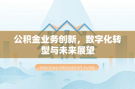 东兴公积金业务创新，数字化转型与未来展望