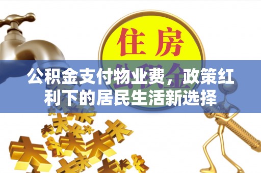 东兴公积金支付物业费，政策红利下的居民生活新选择