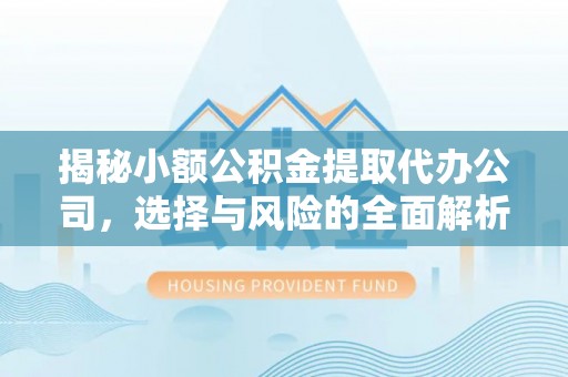 东兴揭秘小额公积金提取代办公司，选择与风险的全面解析