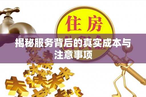 东兴揭秘服务背后的真实成本与注意事项