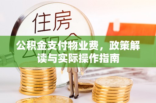 东兴公积金支付物业费，政策解读与实际操作指南